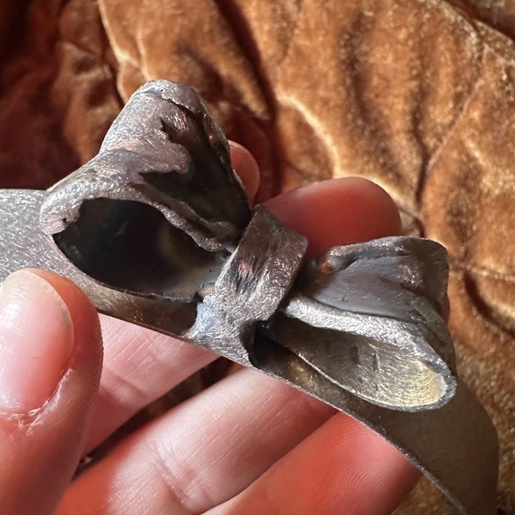Ooak hand forged stainless steel bow collar brutalist - Picture 6 of 8